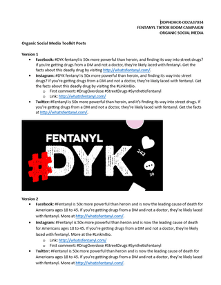 Fentanyl Organic