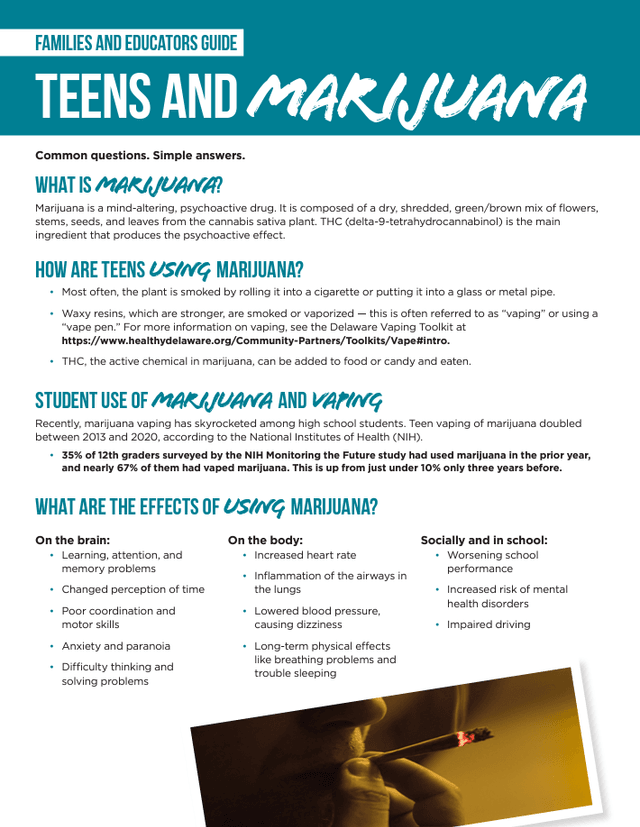 Teens and Marijuana
