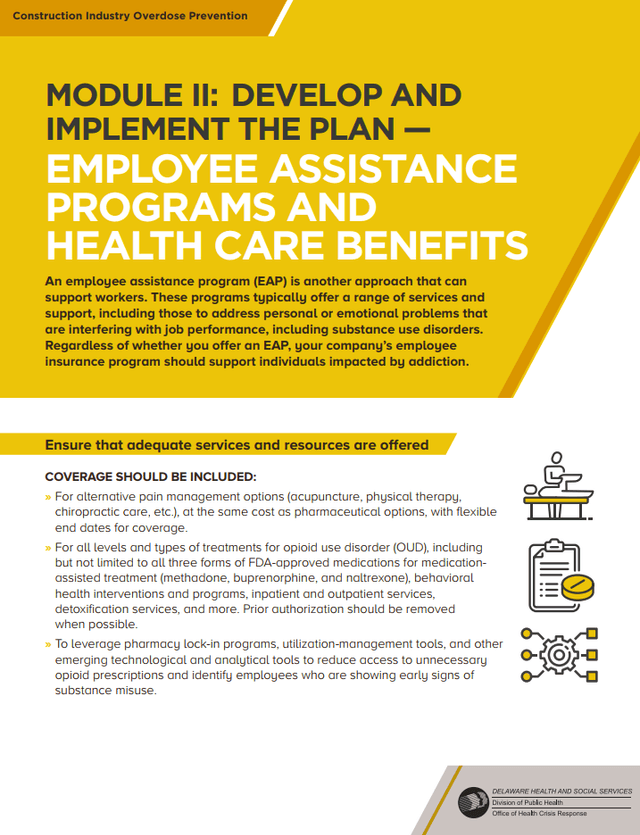 Module II: Develop and Implement the Plan - Employee Assistance Programs and Health Care Benefits