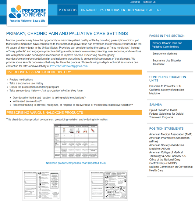 Narcan® Prescribing