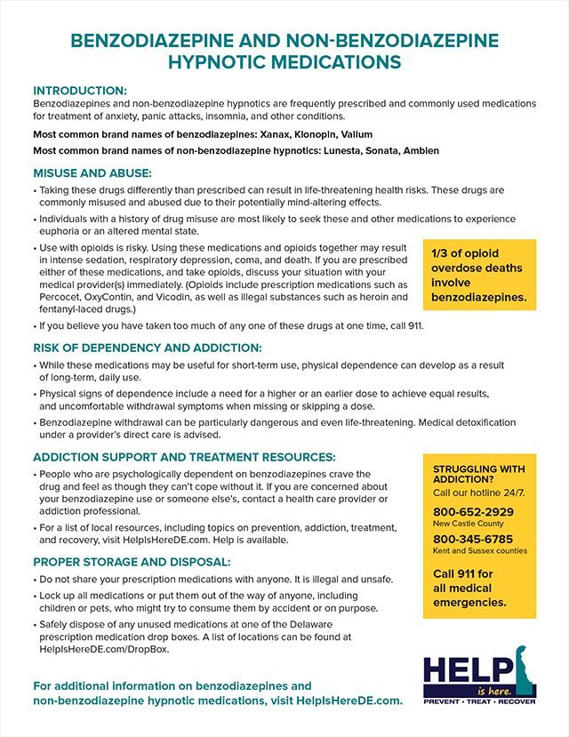 Benzodiazepine and Non-Benzodiazepine Medications